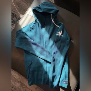 Adidas x Parley Teal Mesh-Panel Jacket